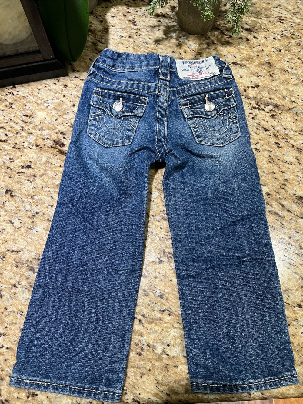 True Religion Boys' Dark Blue Straight-Leg Jeans 3T